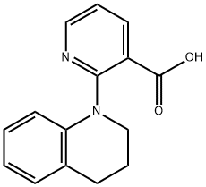 2-[3,4-Dihydro-1(2H)-quinolinyl]nicotinic acid Struktur