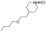 4-(2-Butoxyethyl)piperidine hydrochloride Struktur