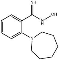 2-(1-Azepanyl)-N'-hydroxybenzenecarboximidamide Struktur