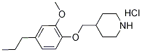 4-[(2-Methoxy-4-propylphenoxy)methyl]piperidinehydrochloride Struktur