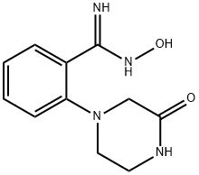 N'-Hydroxy-2-(3-oxo-1-piperazinyl)-benzenecarboximidamide Struktur