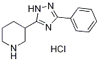 piperidine, 3-(3-phenyl-1H-1,2,4-triazol-5-yl)- Struktur