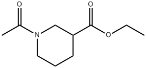 3-piperidinecarboxylic acid, 1-acetyl-, ethyl ester Struktur