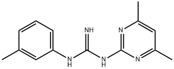 N-(4,6-Dimethylpyrimidin-2-yl)-N'-(3-methylphenyl)guanidine Struktur