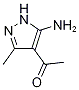 1-(5-Amino-3-methyl-1H-pyrazol-4-yl)ethanone Struktur