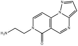 7-(2-Aminoethyl)pyrazolo[1,5-a]pyrido[3,4-e]-pyrimidin-6(7H)-one Struktur