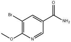 5-Bromo-6-methoxypyridine-3-carboxamide Struktur