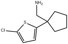 {[1-(5-Chloro-2-thienyl)cyclopentyl]methyl}amine hydrochloride Struktur