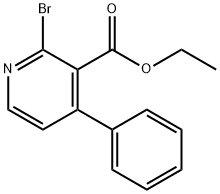 2-Bromo-4-phenyl-nicotinic acid ethyl ester Struktur