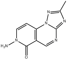 7-Amino-2-methylpyrido[3,4-e][1,2,4]triazolo-[1,5-a]pyrimidin-6(7H)-one Struktur