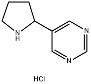 5-Pyrrolidin-2-ylpyrimidine dihydrochloride Struktur