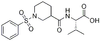 N-{[1-(Phenylsulfonyl)piperidin-3-yl]carbonyl}-L-valine Struktur