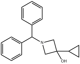 1-benzhydryl-3-cyclopropyl-azetidin-3-ol Struktur