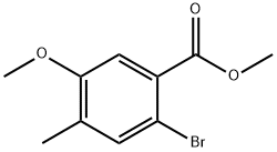 Methyl 2-bromo-5-methoxy-4-methylbenzoate Struktur