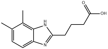 4-(4,5-DIMETHYL-1H-BENZIMIDAZOL-2-YL)BUTANOIC ACID Struktur