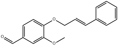 3-METHOXY-4-{[(2E)-3-PHENYLPROP-2-ENYL]OXY}BENZALDEHYDE Struktur