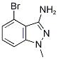 4-bromo-1-methyl-1H-indazol-3-amine Struktur