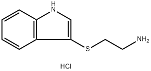 2-(1H-Indol-3-ylsulfanyl)-ethylamine hydrochloride Struktur