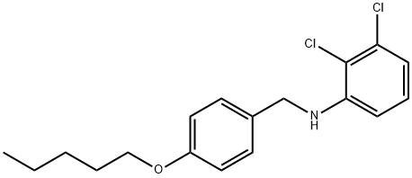 2,3-Dichloro-N-[4-(pentyloxy)benzyl]aniline Struktur