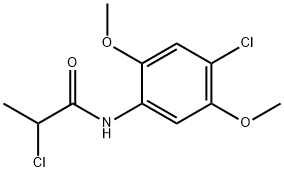 2-Chloro-N-(4-chloro-2,5-dimethoxyphenyl)-propanamide Struktur