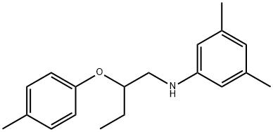 3,5-Dimethyl-N-[2-(4-methylphenoxy)butyl]aniline Struktur