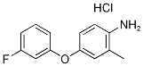 4-(3-Fluorophenoxy)-2-methylaniline hydrochloride Struktur