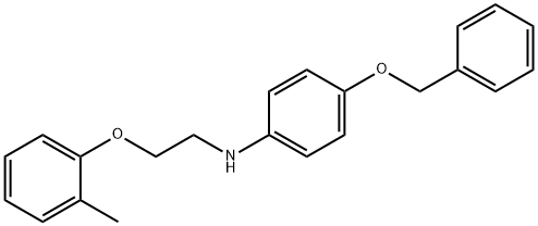 4-(Benzyloxy)-N-[2-(2-methylphenoxy)ethyl]aniline Struktur