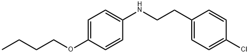 4-Butoxy-N-(4-chlorophenethyl)aniline Struktur