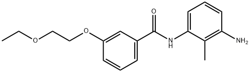 N-(3-Amino-2-methylphenyl)-3-(2-ethoxyethoxy)-benzamide Struktur