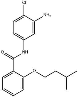 N-(3-Amino-4-chlorophenyl)-2-(isopentyloxy)-benzamide Struktur