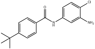 N-(3-Amino-4-chlorophenyl)-4-(tert-butyl)benzamide Struktur