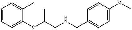 N-(4-Methoxybenzyl)-2-(2-methylphenoxy)-1-propanamine Struktur