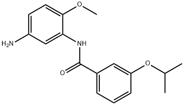 N-(5-Amino-2-methoxyphenyl)-3-isopropoxybenzamide Struktur