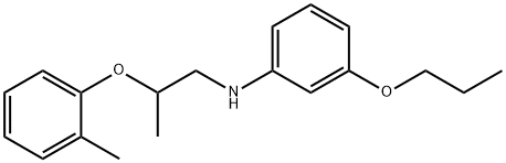 N-[2-(2-Methylphenoxy)propyl]-3-propoxyaniline Struktur