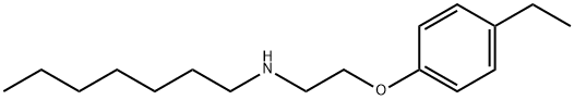 N-[2-(4-Ethylphenoxy)ethyl]-1-heptanamine Struktur