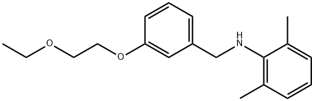 N-[3-(2-Ethoxyethoxy)benzyl]-2,6-dimethylaniline Struktur