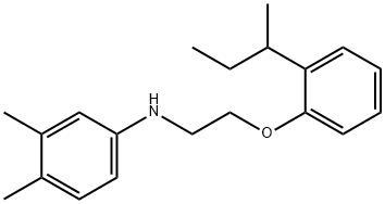 N-{2-[2-(sec-Butyl)phenoxy]ethyl}-3,4-dimethylaniline Struktur