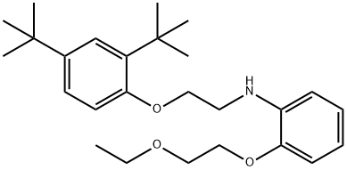 N-{2-[2,4-Di(tert-butyl)phenoxy]ethyl}-2-(2-ethoxyethoxy)aniline Struktur