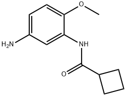 N-(5-amino-2-methoxyphenyl)cyclobutanecarboxamide Struktur