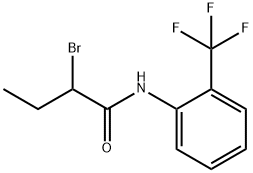 2-bromo-N-[2-(trifluoromethyl)phenyl]butanamide Struktur