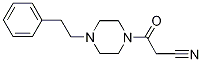 3-oxo-3-[4-(2-phenylethyl)piperazin-1-yl]propanenitrile Struktur