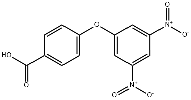 4-(3,5-dinitrophenoxy)benzoic acid Struktur