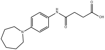 4-[(4-azepan-1-ylphenyl)amino]-4-oxobutanoic acid Struktur