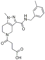 4-(1-methyl-3-{[(3-methylbenzyl)amino]carbonyl}-1,4,6,7-tetrahydro-5H-pyrazolo[4,3-c]pyridin-5-yl)- Struktur