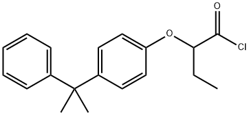 2-[4-(1-methyl-1-phenylethyl)phenoxy]butanoyl chloride Struktur