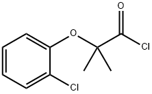 2-(2-chlorophenoxy)-2-methylpropanoyl chloride Struktur