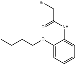 2-Bromo-N-(2-butoxyphenyl)acetamide Struktur