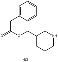 3-Piperidinylmethyl 2-phenylacetate hydrochloride Struktur