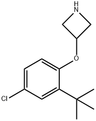 3-[2-(tert-Butyl)-4-chlorophenoxy]azetidine Struktur