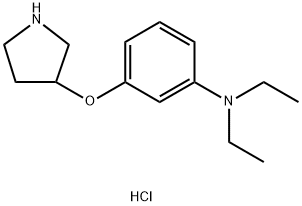 N,N-Diethyl-3-(3-pyrrolidinyloxy)anilinehydrochloride Struktur